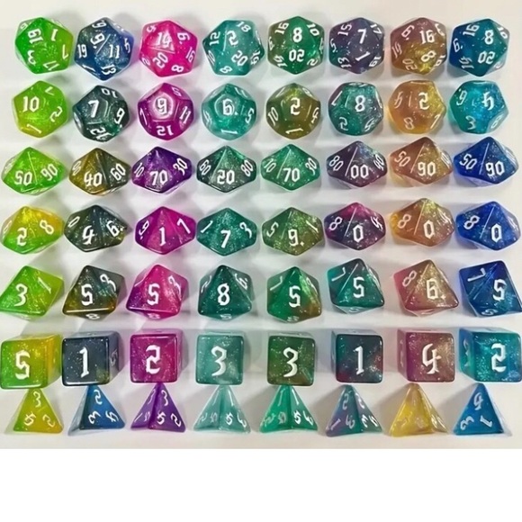 Chameleon Game Dice in Purple & Blue - Picture 3 of 3